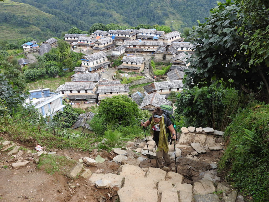 Klimmen in Ghandruk