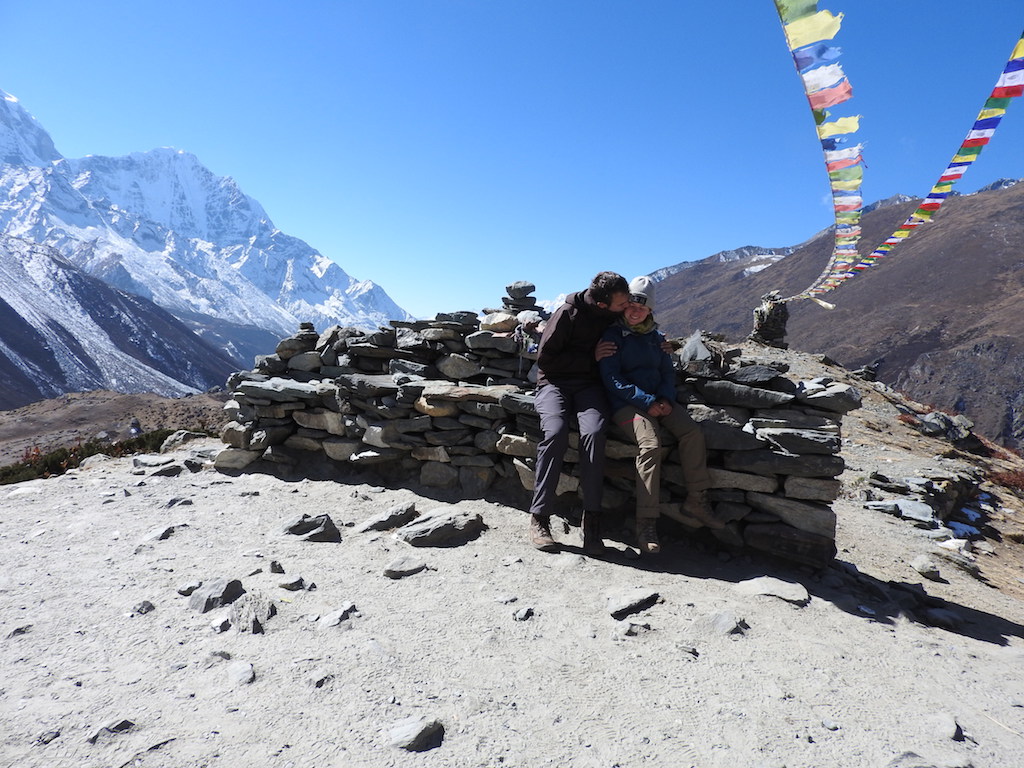 Ann en Manu in Dingboche