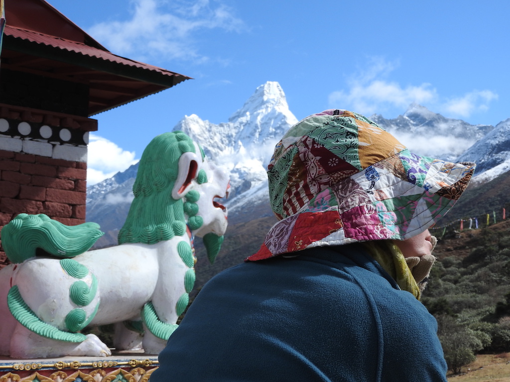 Ann in Tengboche