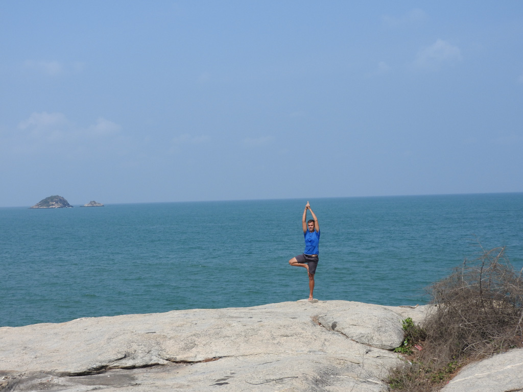 Treepose on Rocky Cliffs