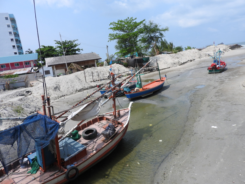 Verloren boten in Hua Hin