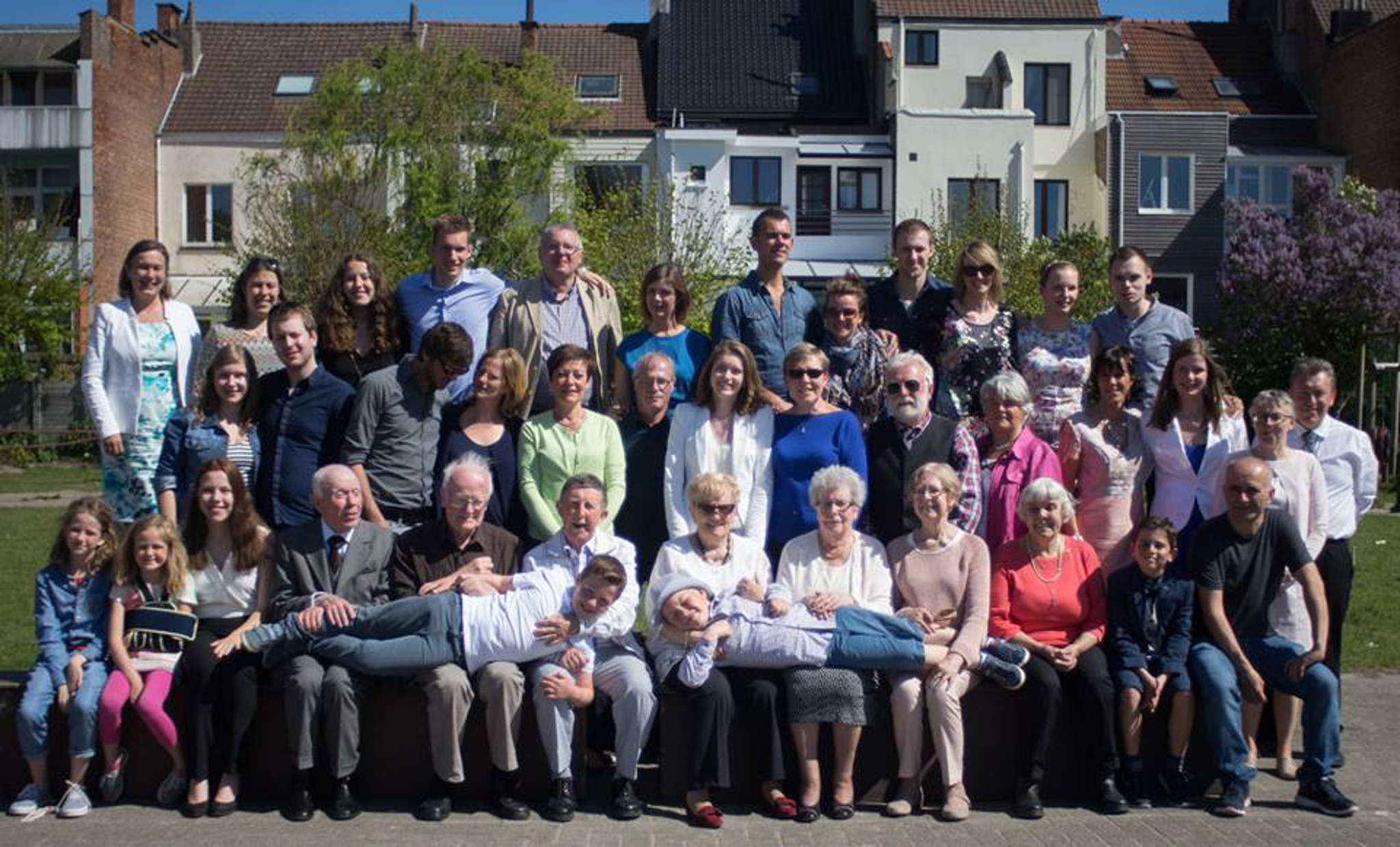 Communiefeest met de familie van Manu