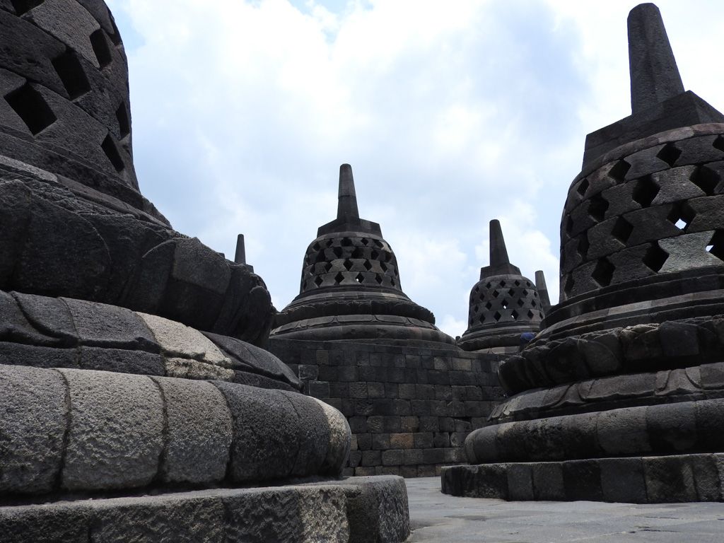 Stoepas in Borobodur