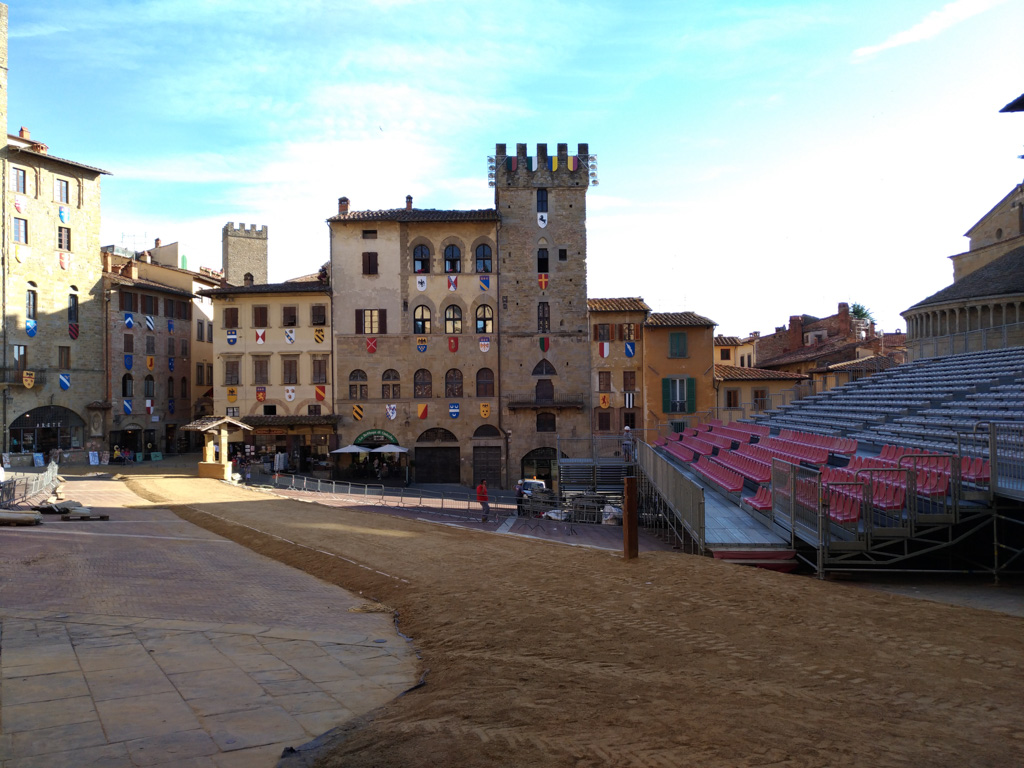 Voorbereidingen voor de Joust in Arezzo