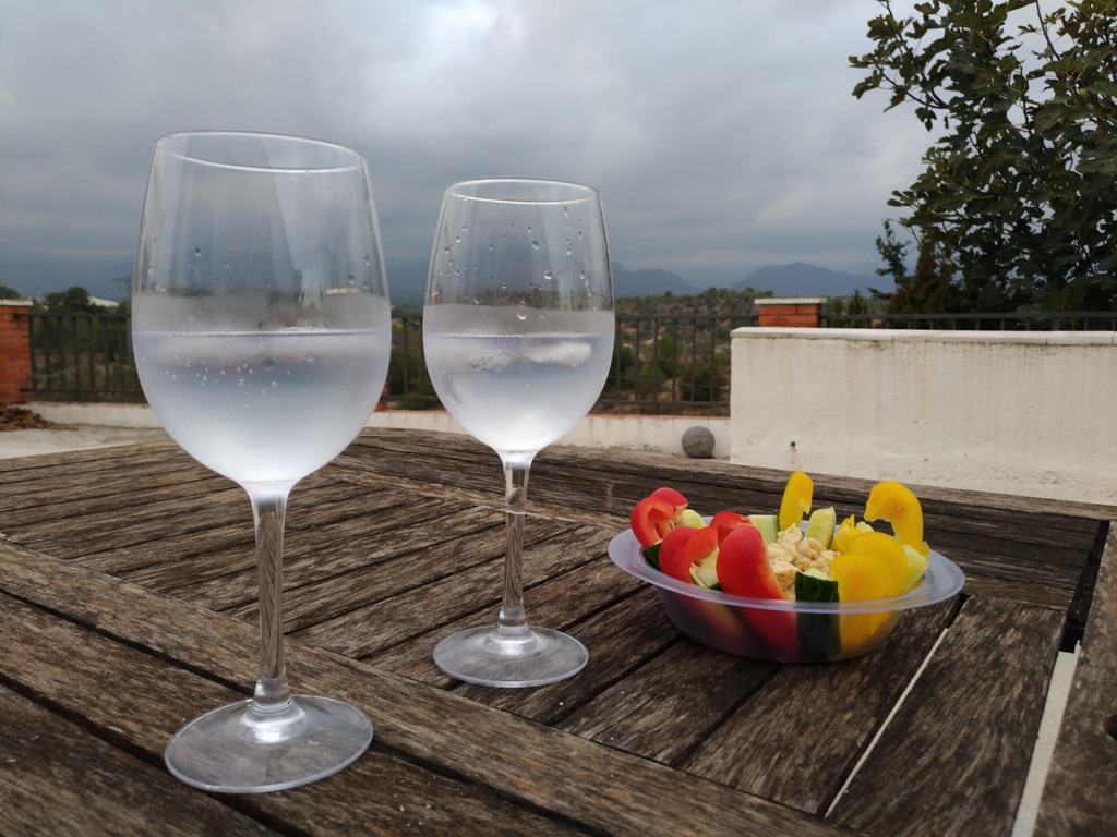 Aperitief in Tortosa, Housesit in Spanje