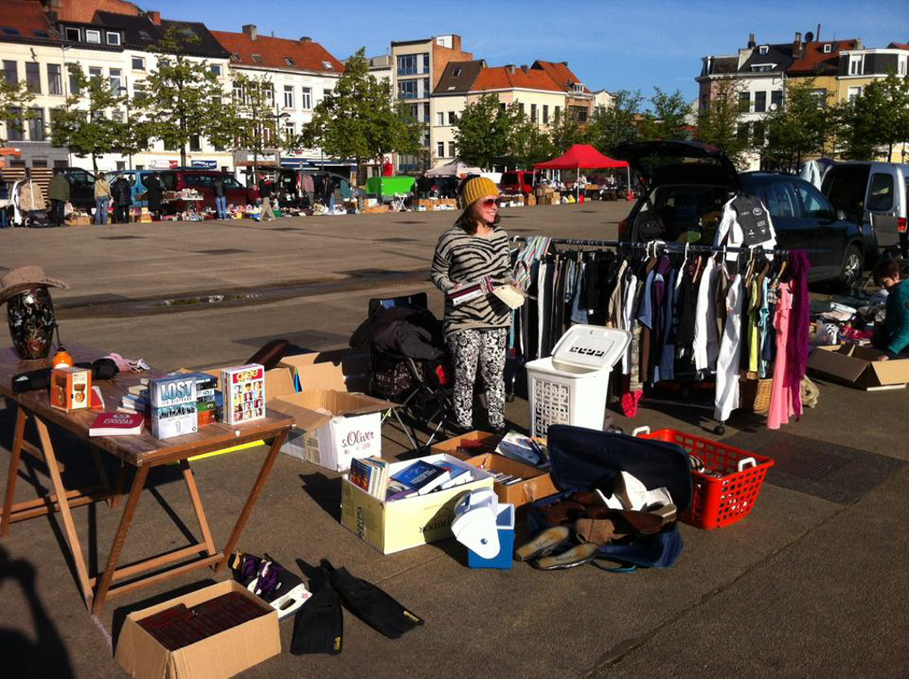 Tussendoor nog even op de rommelmarkt staan