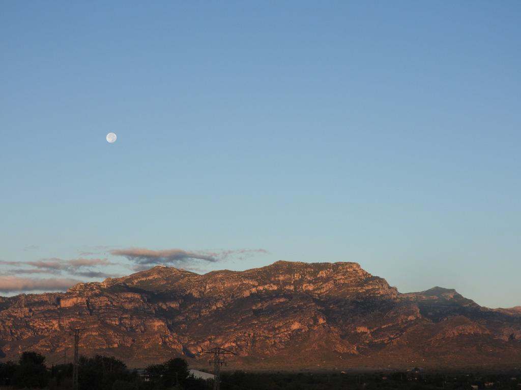 Uitzicht vanuit ons huisje in Tortosa