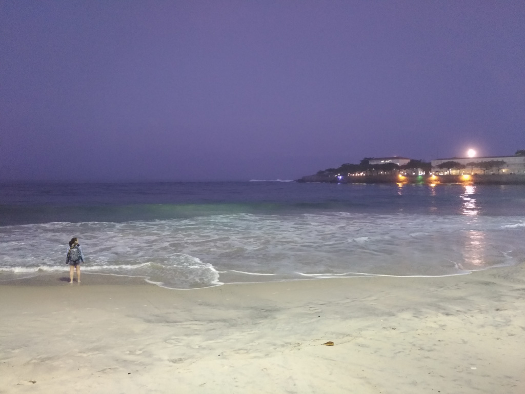 Copacabana Beach by night