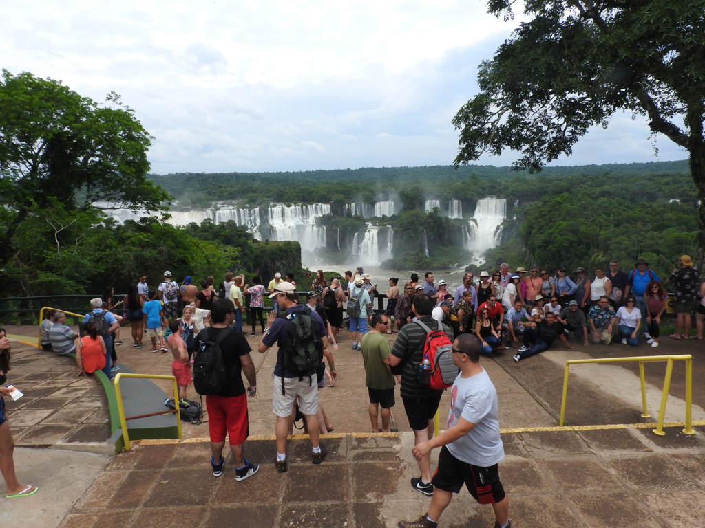 De Iguazu Falls gezien vanaf Brazilië