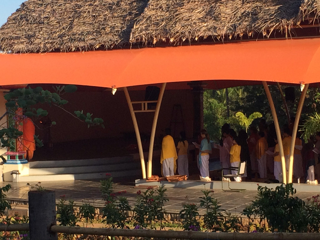 Leven in een ashram, India