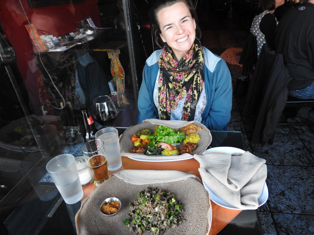 Vegetarisch diner bij de Ethopiër in Toronto