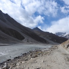 De weg in Spiti Valley