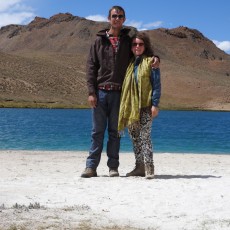 Manu en Ann bij Chandratal Lake
