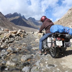 Water Crossing in Spiti Valley met Royal Enfield