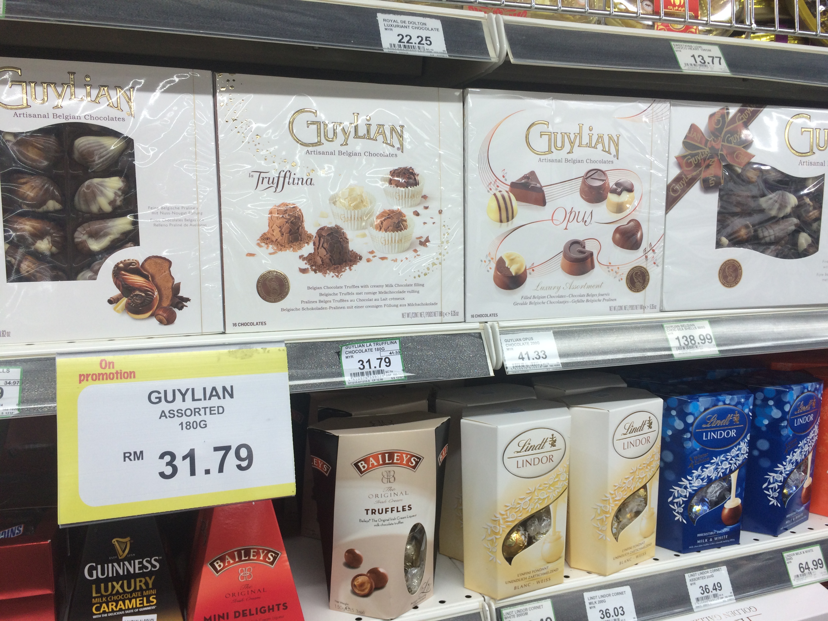 Belgische chocolade in de supermarkt