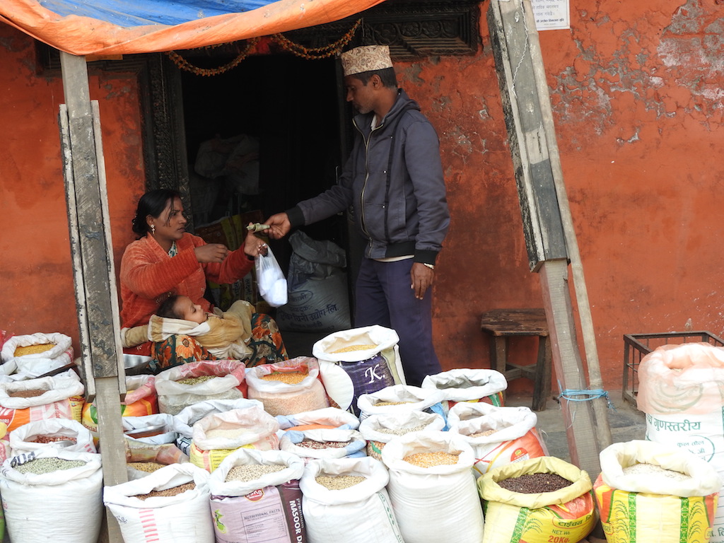 Een Nepalees winkeltje