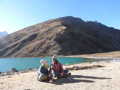 Een verjaardagsfeest bij Gokyo Lake