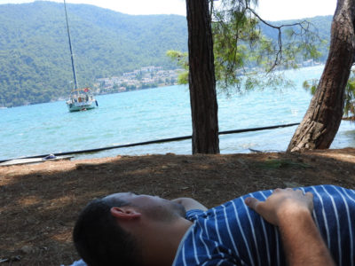 Relaxen op het strand in Fethiye