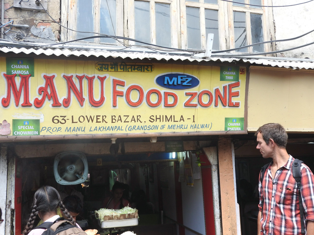 Lokaal eettentje in India