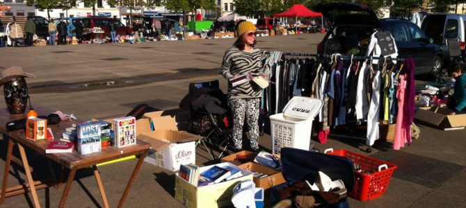 Tussendoor nog even op de rommelmarkt staan